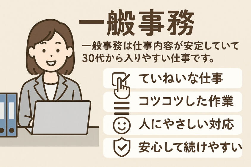 一般事務-30代既婚・子なし女性の転職で人気の業界・職種！