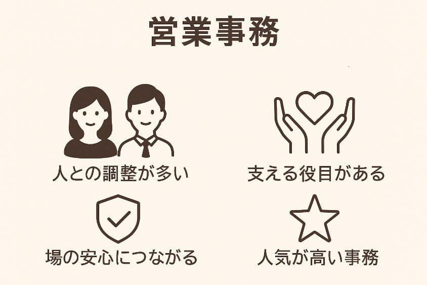 営業事務-30代既婚・子なし女性の転職で人気の業界・職種！