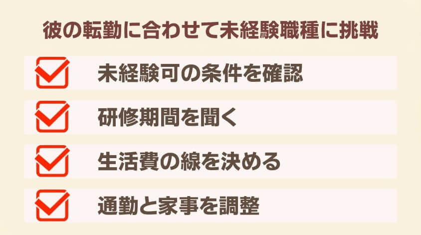 彼の転勤に合わせて未経験職種に挑戦-【20代女性】同棲で転職 面接・働き方で後悔しないための完全ガイド