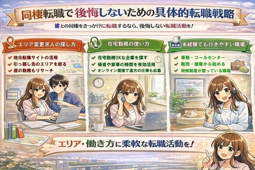 同棲転職で後悔しないための具体的転職戦略-【20代女性】同棲で転職 面接・働き方で後悔しないための完全ガイド